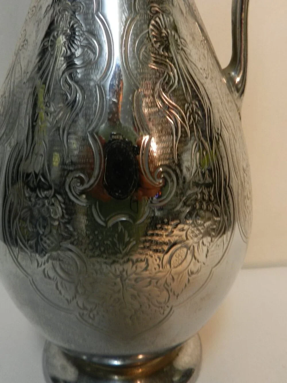 James Dixon & Sons EPBM 64 British Sheffield Silverplated Metal Antique Pitcher
